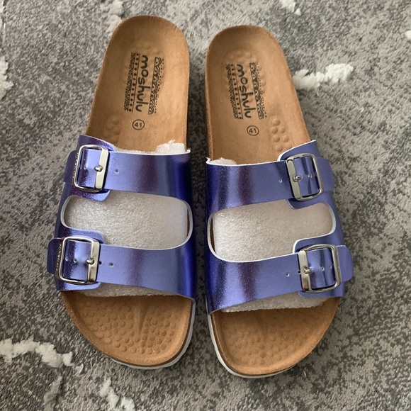 NIB Moshulu Danube Metallic Lavender Sandals size Eur 41/ US 9 - Picture 6 of 11